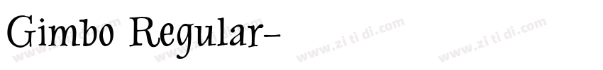 Gimbo Regular字体转换
